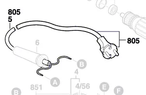 Cable d´alimentation réf. 1 607 000 391 BOSCH